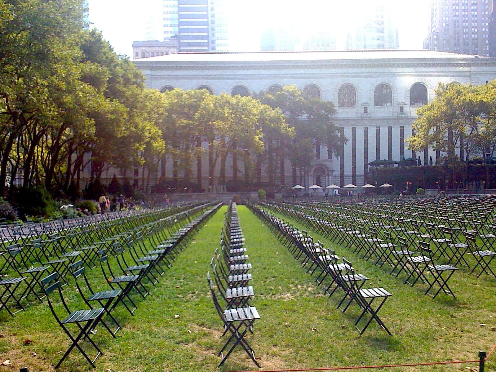 Morning Yoga at Bryant Park