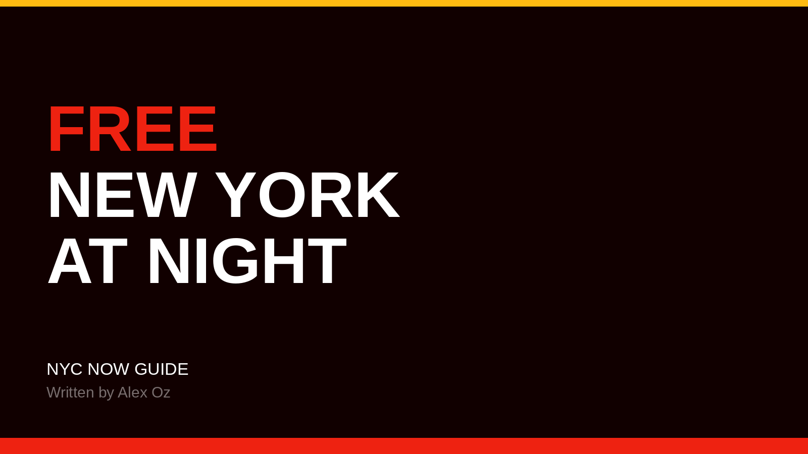 Free things to do in NYC at night — NYC Now Guide