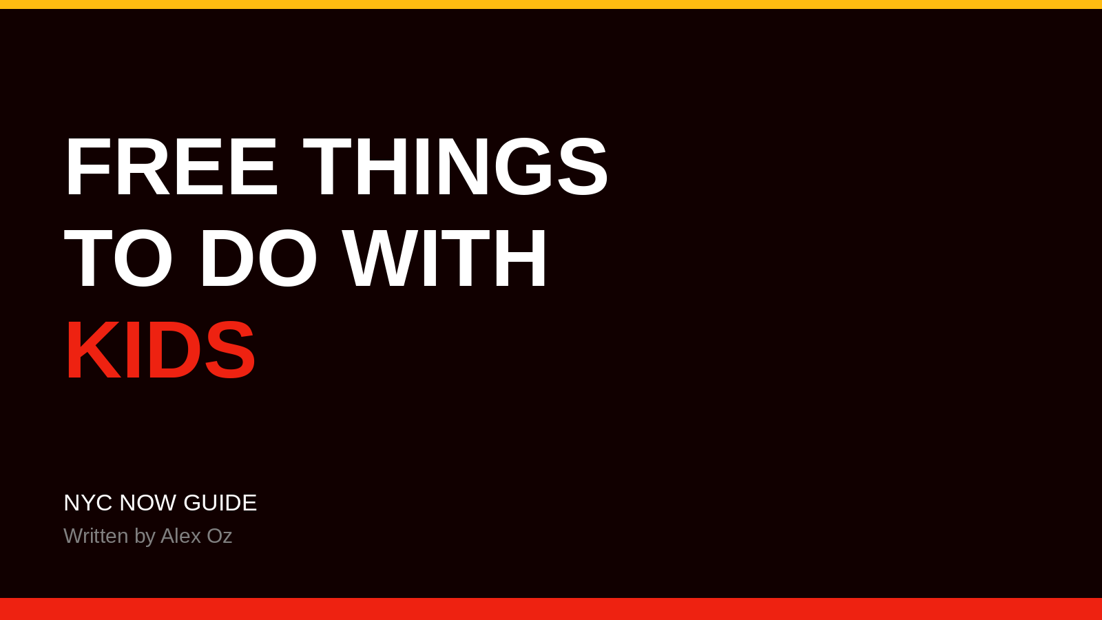 Free things to do with kids in New York — NYC Now Guide
