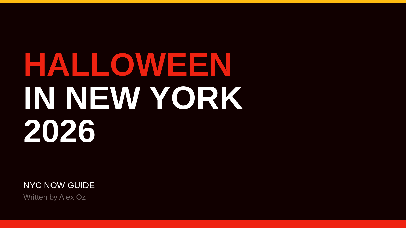 Halloween events in New York 2026 — NYC Now Guide